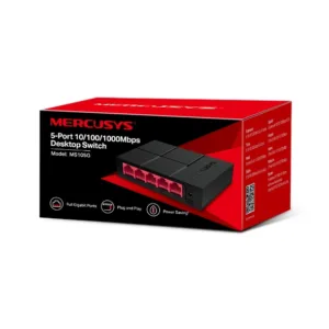 Switch de Mesa Mercusys MS105G 5 Portas Gigabit 10/100/1000Mbps Nacional