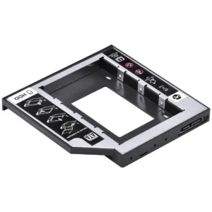 Adaptador Caddy Vinik AC-127 para HD ou SSD em Baia de DVD de Notebook