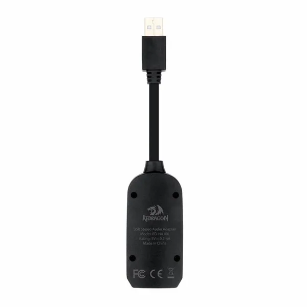 Adaptador de Áudio Redragon Estéreo Circe HA100