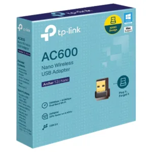 Adaptador USB Wi-Fi AC600 TPLink Archer T2U Nano Dual Band 2.4GHz e 5GHz