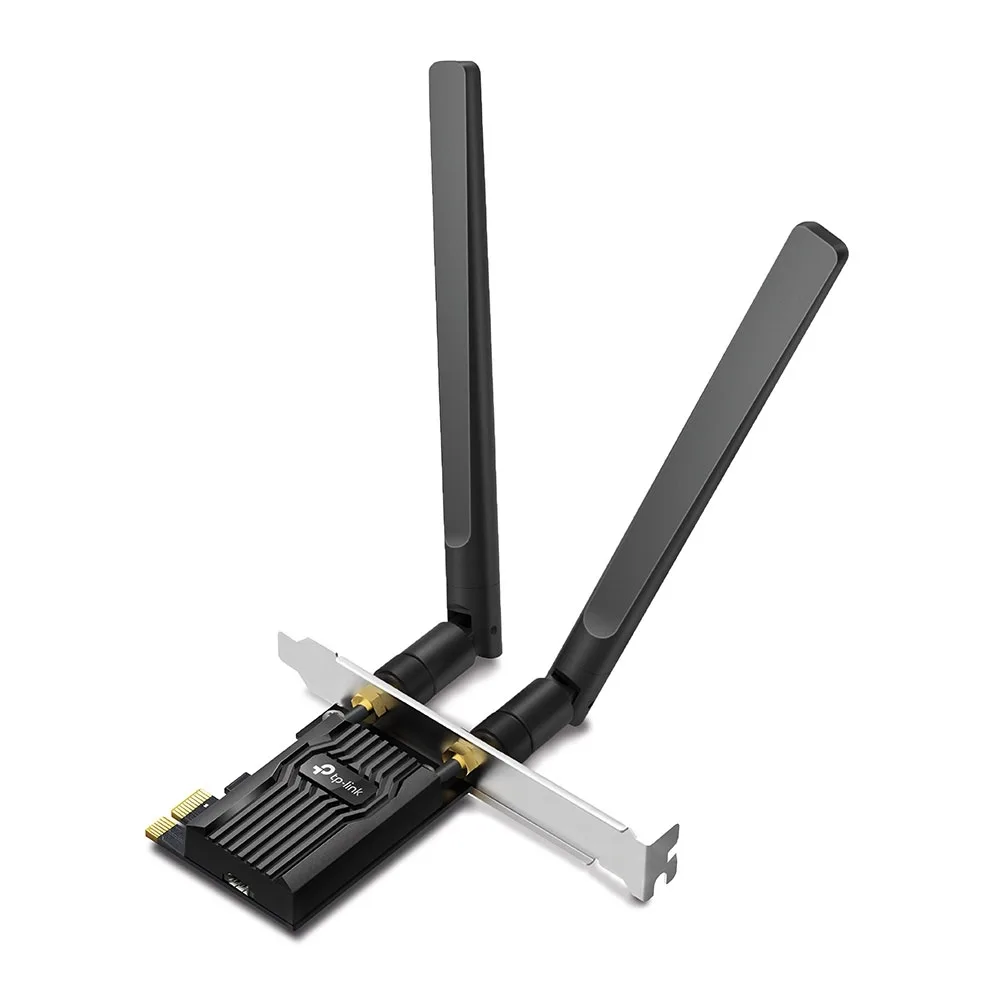 Adaptador PCIe TPLink Archer TX20E Wi-Fi 6 AX1800 Dual Band Bluetooth 5.2 com Antenas de Alto Ganho