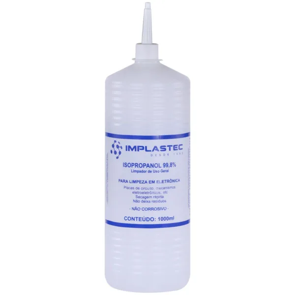 Álcool Isopropílico 1 Litro com Bico Aplicador 27427 - Implastec