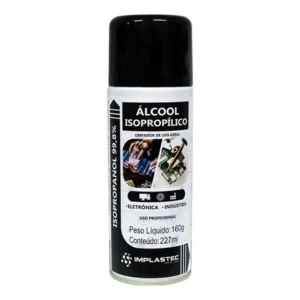 ÁLCOOL ISOPROPÍLICO 99,8% AEROSSOL 160G 227ML 118193 - IMPLASTEC