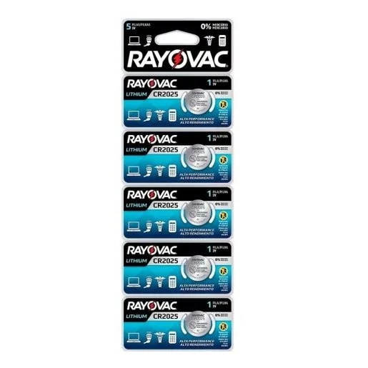 BATERIA LITIO CR2025 1 UND - RAYOVAC