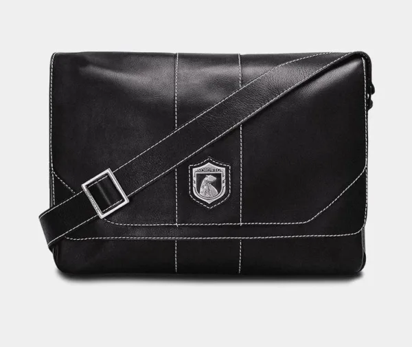 Bolsa masculina de couro para notebook City Italiano Preto NW068.ip - nordweg