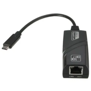 Adaptador USB-C para RJ45 Gigabit F3 JC-TYC-R02 10/100/1000Mbps