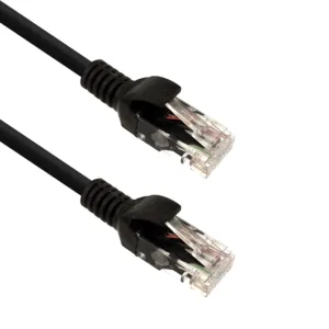 Cabo de Rede Cat.5E 10M PC-ETHU100BK Patch Cord preto - PlusCable