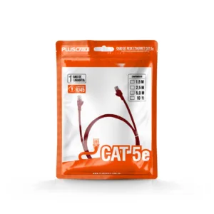 Cabo de Rede Cat.5E 5M PC-ETHU50RD Patch Cord - Pluscable