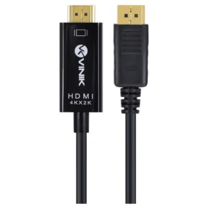 Cabo Displayport 1.3v para HDMI 2.0 4K 30Hz Ultra HD 2 Metros H20DP13-2 29258 - Vinik