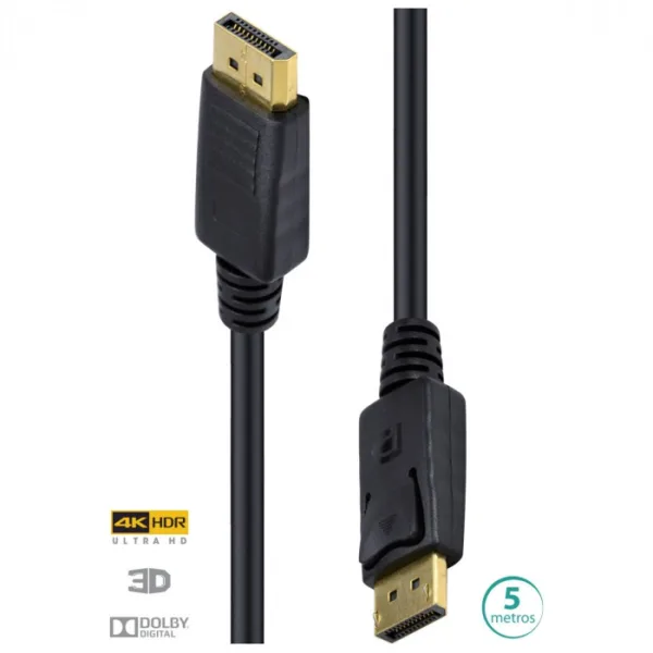 CABO DISPLAYPORT 1.3V ULTRA HD 120HZ 5 METROS DP13-5 29265 - VINIK