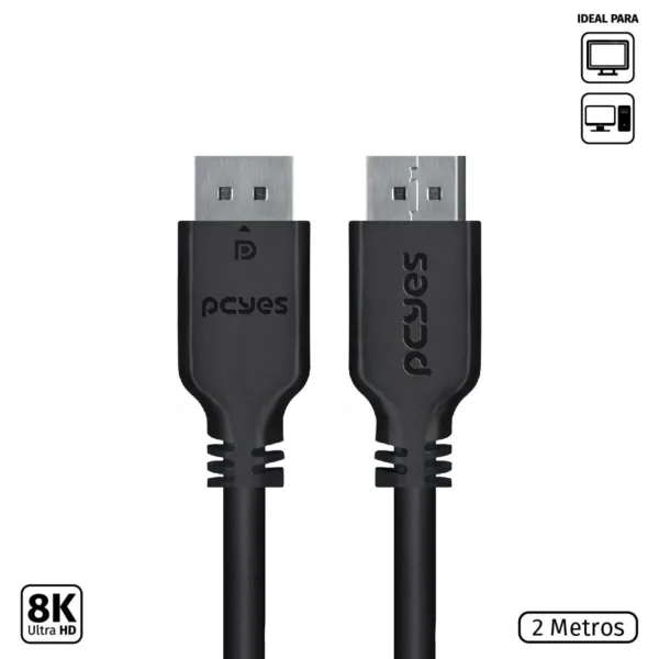 Cabo Displayport Macho 2 Metros PDPM-2 29327 - Pcyes