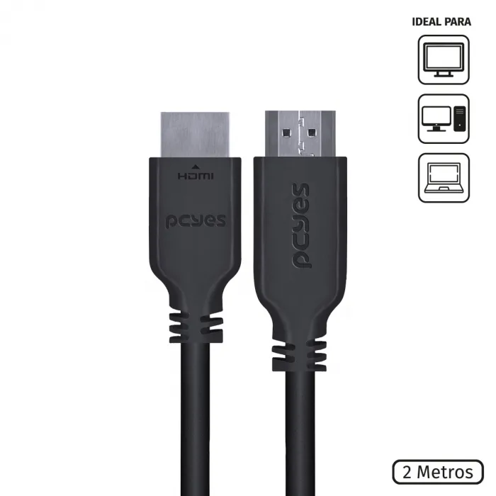 CABO DISPLAYPORT MACHO PARA HDMI 2.0 MACHO 2 METROS PDPHM-2 - PCYES