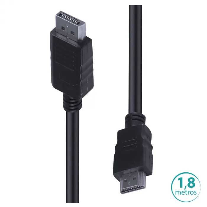 CABO DISPLAYPORT PARA HDMI 1.4V 1.8M HDP18 - VINIK