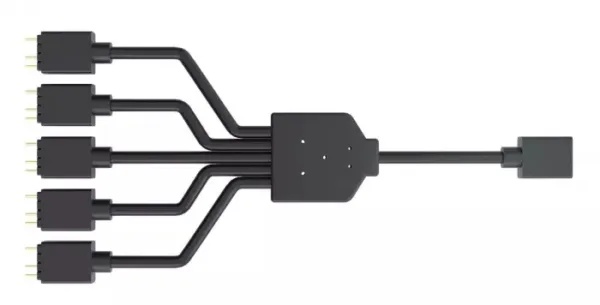 CABO DIVISOR ENDERECAVEL ARGB 1 PARA 5 MFX-AWHN-1NNN5-R1 - COOLER MASTER