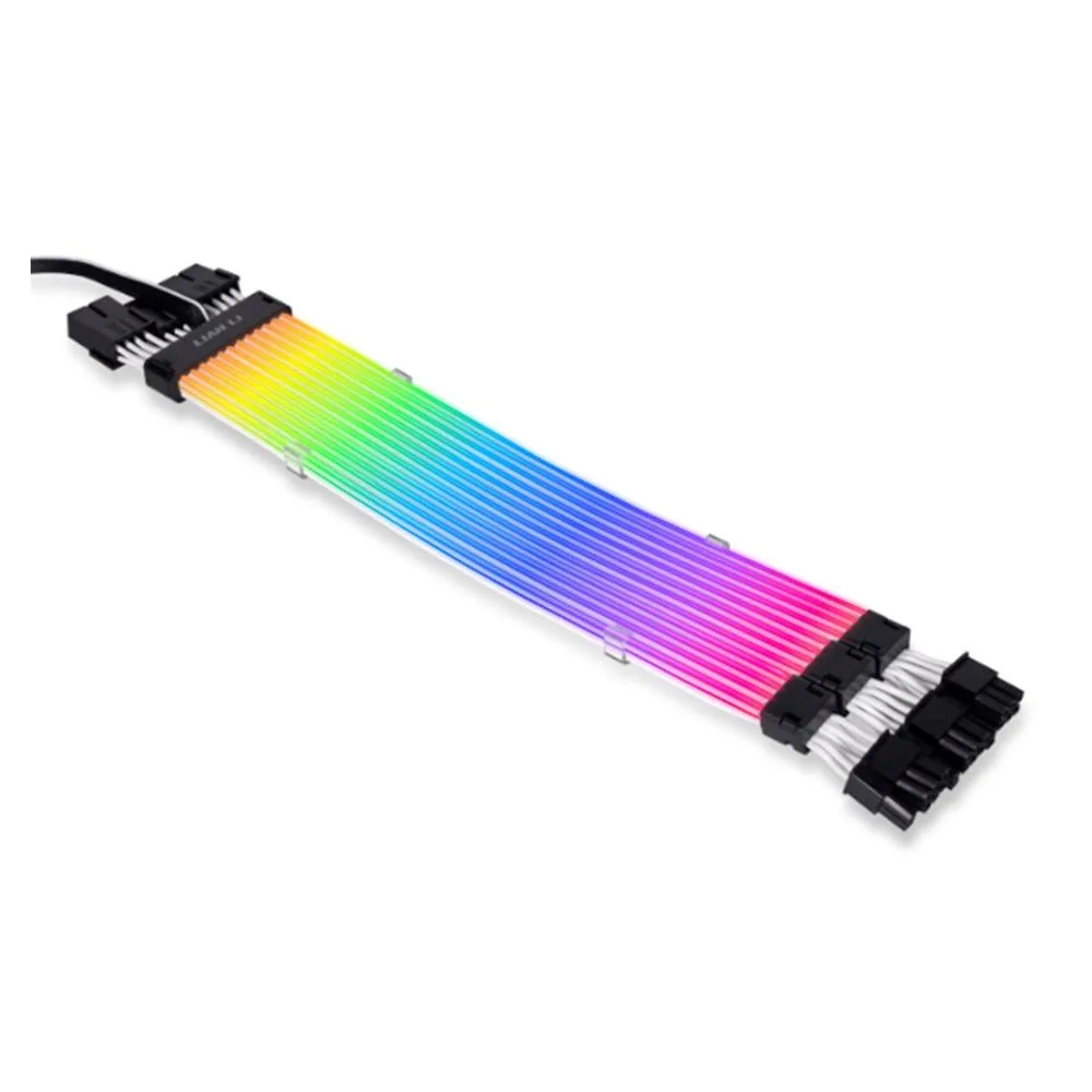Cabo Extensor RGB Lian Li Strimer Plus V2 8 Pinos Triple PW12-PV2 Black