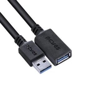Cabo Extensor USB A 3.0 Macho para USB A 3.0 Fêmea 28AWG pura Cobre 2 Metros PUAMF3-2 29304 - Pcyes