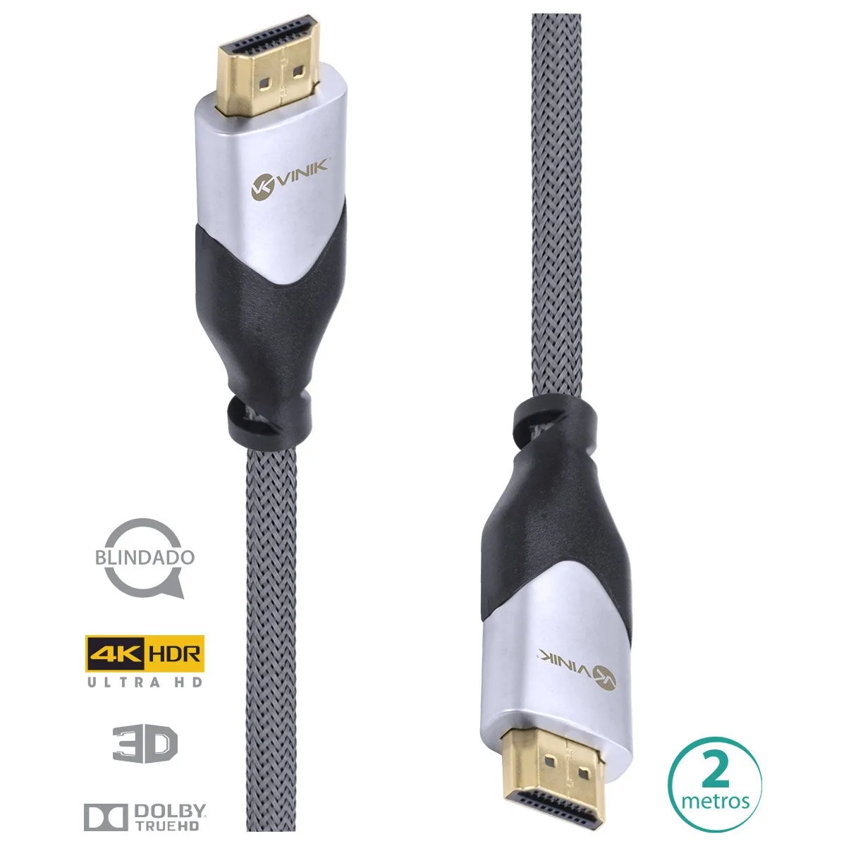 CABO HDMI 2.0 4K NYLON 2 METROS H20B-2 - VINIK