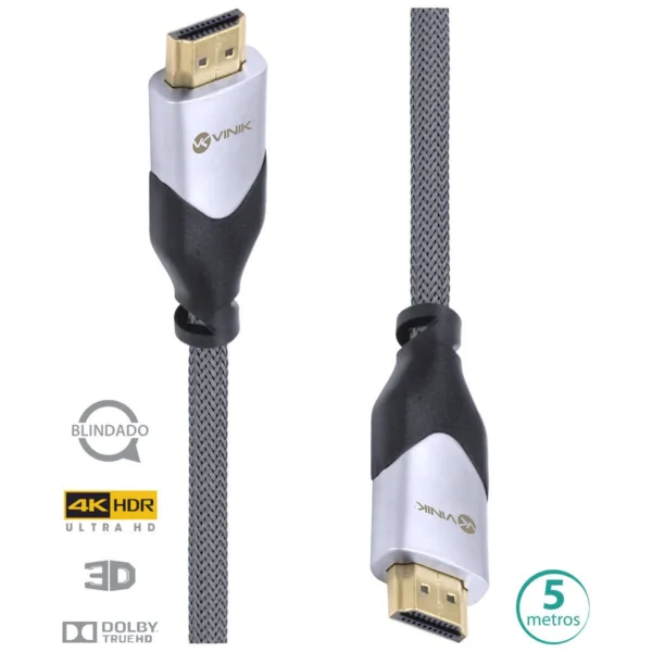 CABO HDMI 2.0 4K NYLON 5 METROS H20B-5 - VINIK