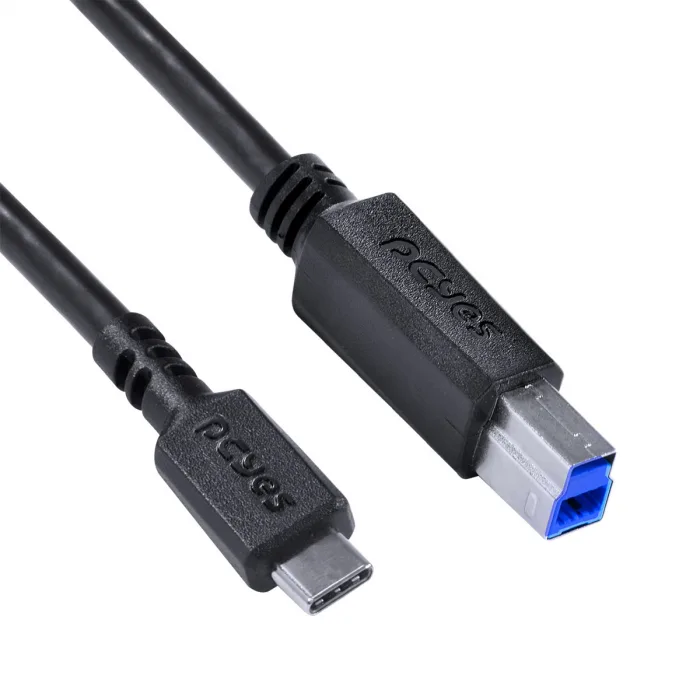 CABO PARA IMPRESSORA USB TIPO C PARA USB B 3.0 1 METRO PRETO P3UCBP-1 - PCYES