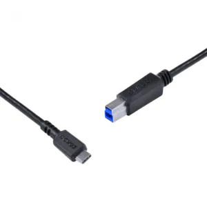 CABO PARA IMPRESSORA USB TIPO C PARA USB B 3.0 1 METRO PRETO P3UCBP-1 - PCYES
