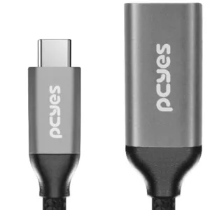 Cabo Usb Tipo-C Para Hdmi Fêmea 2.0 4K/60Hz Preto 15Cm Nylon Pucf-15P - pcyes