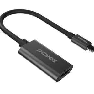 Cabo Usb Tipo-C Para Hdmi Fêmea 2.1 8K/60Hz Preto 15Cm Pucf-15-2.1 - pcyes