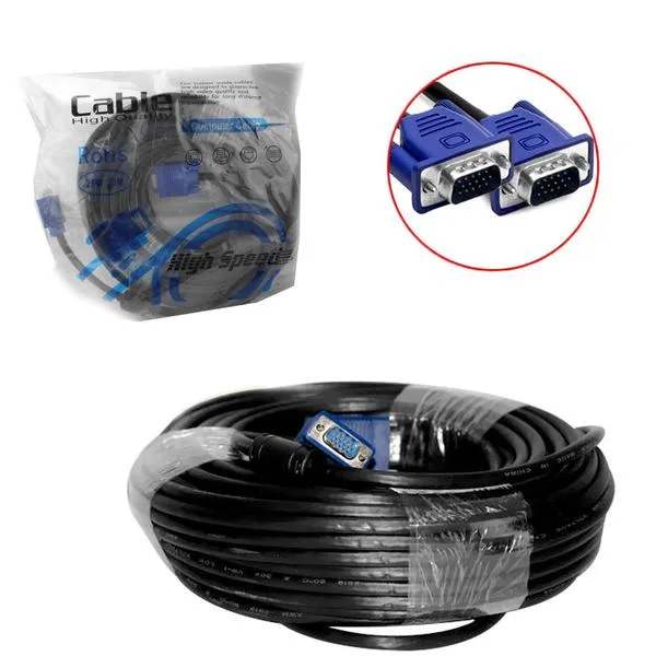Cabo VGA Macho para Macho com Filtro 30 metros CB0194 - OEM