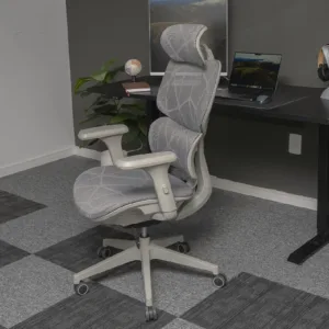 Cadeira Elements Ergonômica Siggy cor Cinza