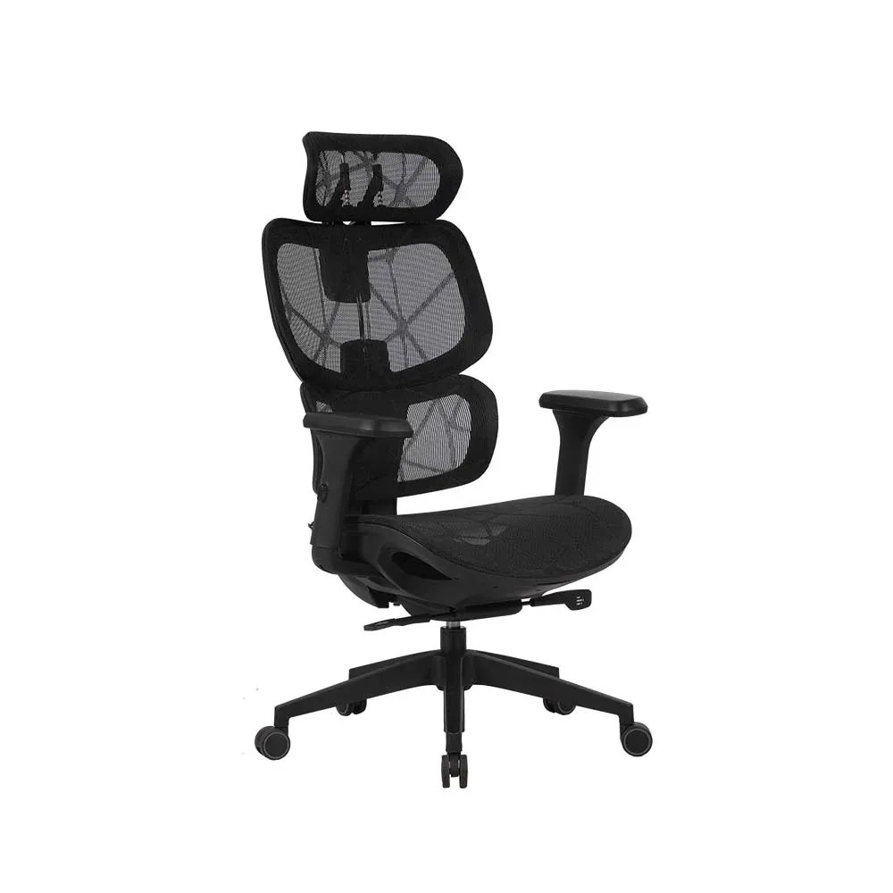 Cadeira Elements Ergonômica Siggy cor preta