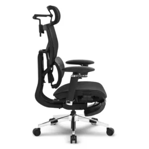 Cadeira DT3 Escritório Office Glacius Black FT com Apoio de Pé 14553-8