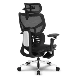 Cadeira DT3 Escritório Office Glacius Black FT com Apoio de Pé 14553-8