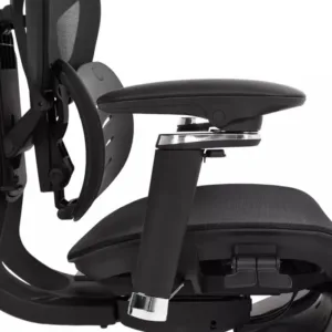 Cadeira DT3 Escritório Office Glacius Black FT com Apoio de Pé 14553-8