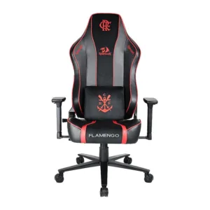 Cadeira Redragon Gamer Flamengo Victory Vermelho e Preto FL808