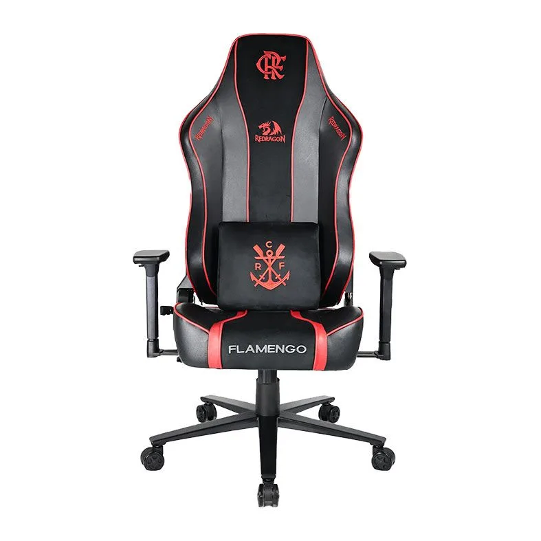 Cadeira Redragon Gamer Flamengo Victory Vermelho e Preto FL808