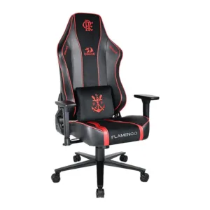 Cadeira Redragon Gamer Flamengo Victory Vermelho e Preto FL808