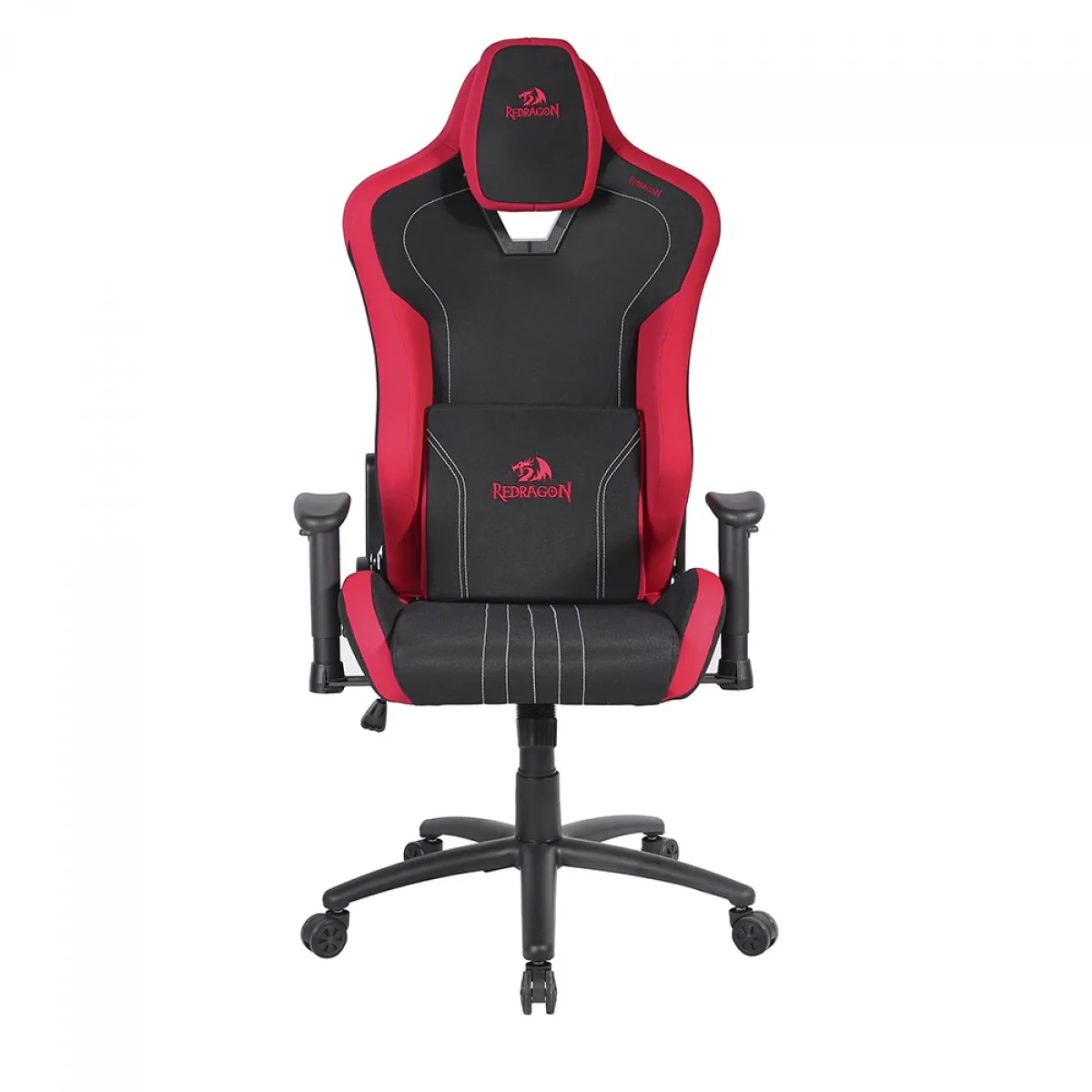 Cadeira Gamer Heth Reclinável 2D Tecido Preto e Vermelho C313-BR - Redragon