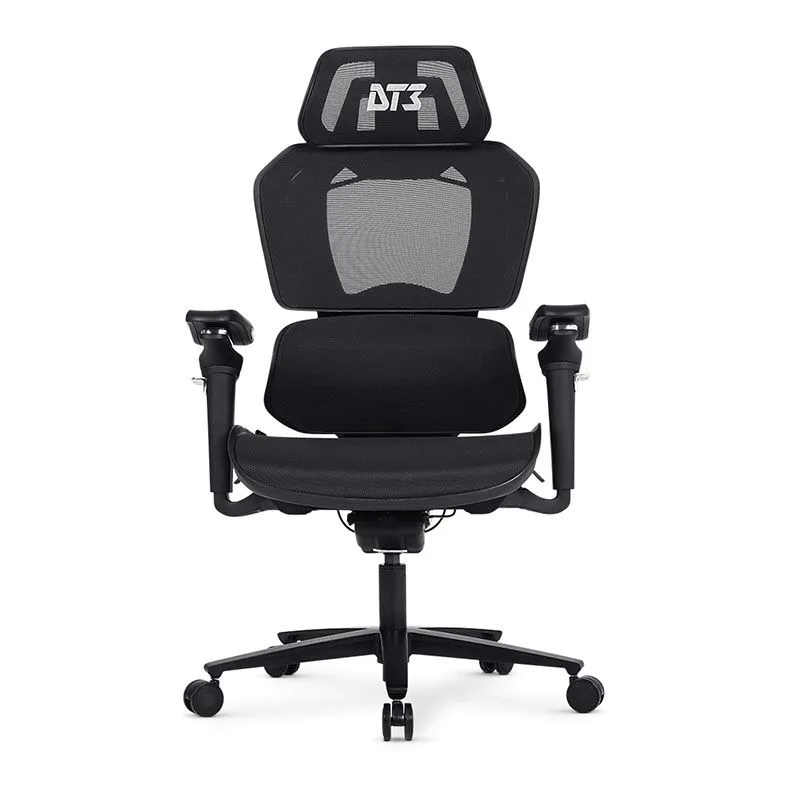 Cadeira Office DT3 Chrono Preta Ergonômica Mesh Braço 5D Reclinação 138° 13991-3