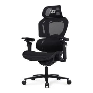 Cadeira Office DT3 Chrono Preta Ergonômica Mesh Braço 5D Reclinação 138° 13991-3