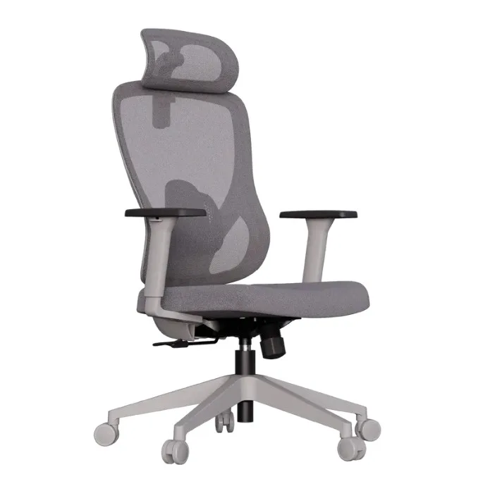 Cadeira Elements Office Sarin Até 120kg Reclinável Malha Grey 72093