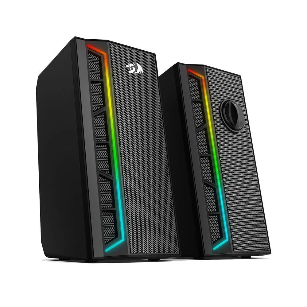 Caixa de Som Gamer Redragon Calliope GS580 RGB 10W com Iluminação RGB Preta