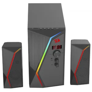 Caixa De Som Redragon Gamer Bluetooth Anvil Pro RGB 2.1 Preto Gs520-pro