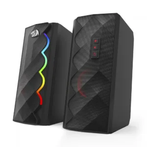 Caixa de Som Gamer Redragon Cipher RGB Stereo USB/AUX Preta GS522