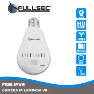 Câmera IP Lâmpada VR 360 960P FSM-IPVR - FULLSEC