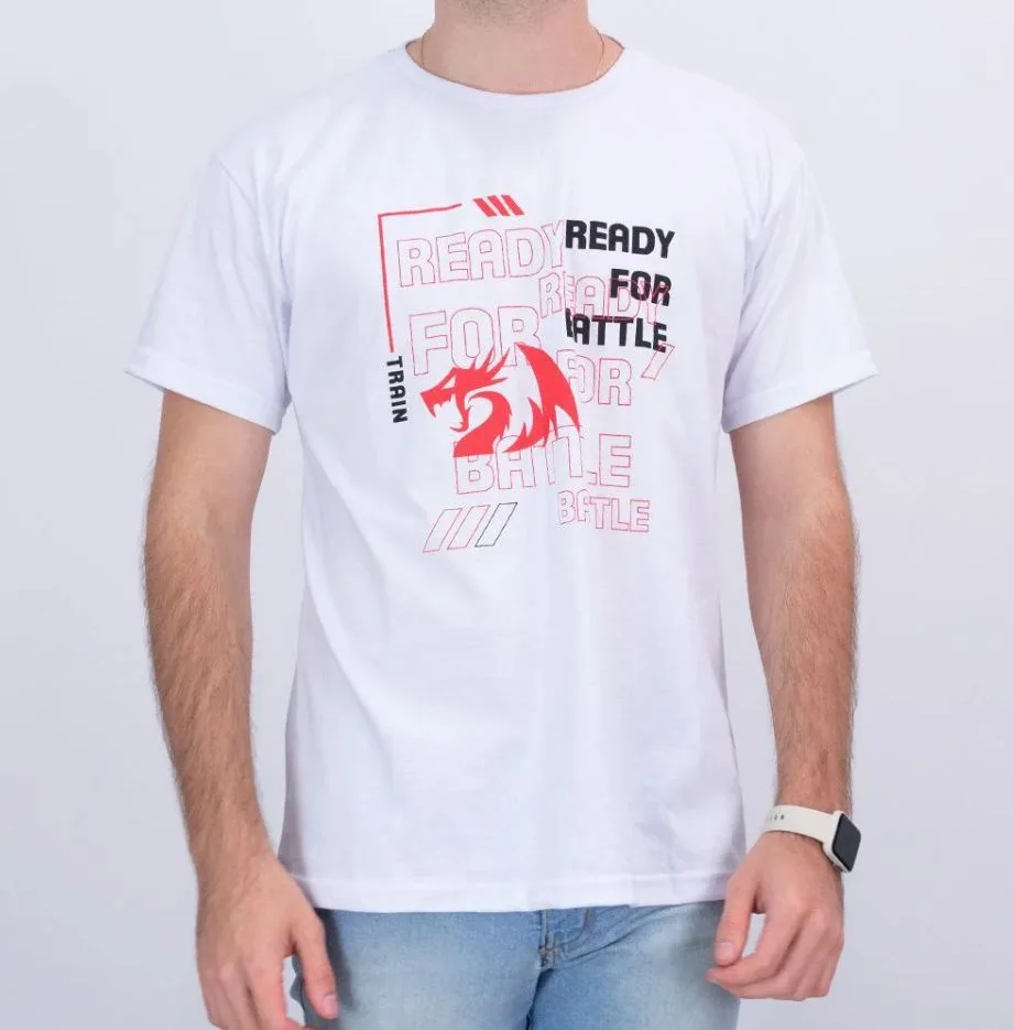 Camiseta Ready for Battle MD01 GG - Redragon