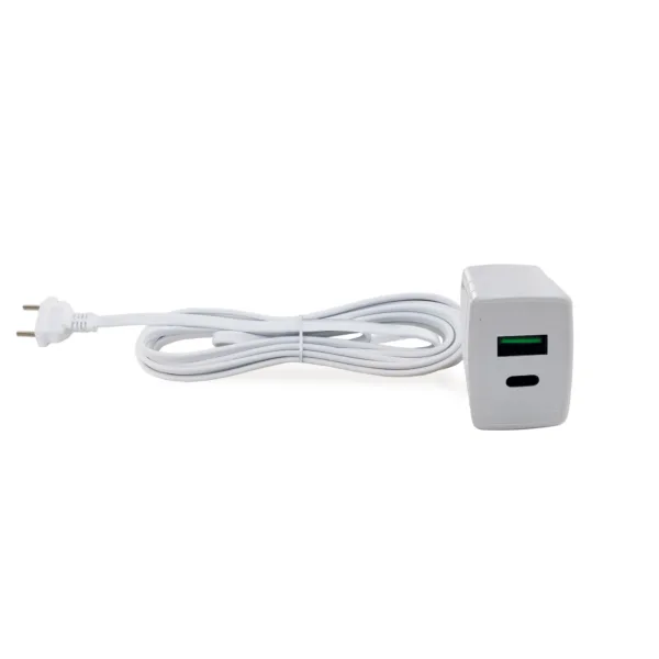 CARREGADOR USB A+C COM CABO PROLONGADOR DE 1,5M 0600200116 - FORCELINE
