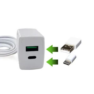 CARREGADOR USB A+C COM CABO PROLONGADOR DE 1,5M 0600200116 - FORCELINE
