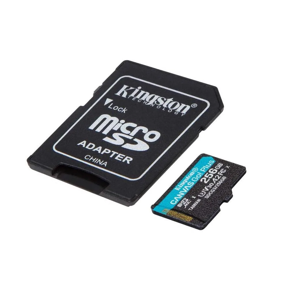 Cartão De Memoria 256GB Micro Sd Cl10 170mb/s Canvas Go Plus Sdcg3/256GB - Kingston