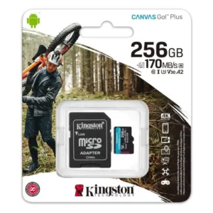 Cartão De Memoria 256GB Micro Sd Cl10 170mb/s Canvas Go Plus Sdcg3/256GB - Kingston