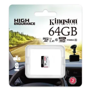 Cartão MicroSD Kingston High Endurance 64GB UHS-I U1 Classe 10 95MB/s SDCE/64GB