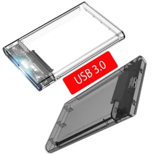 Case Externa F3 para HD SATA 2,5" USB 3.0 até 4TB Transparente CS-U3T
